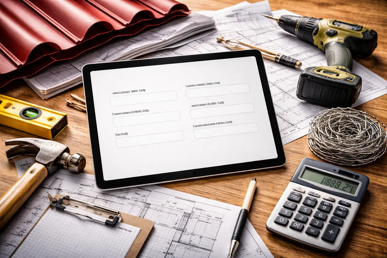 Cserepeslemez kalkulátor