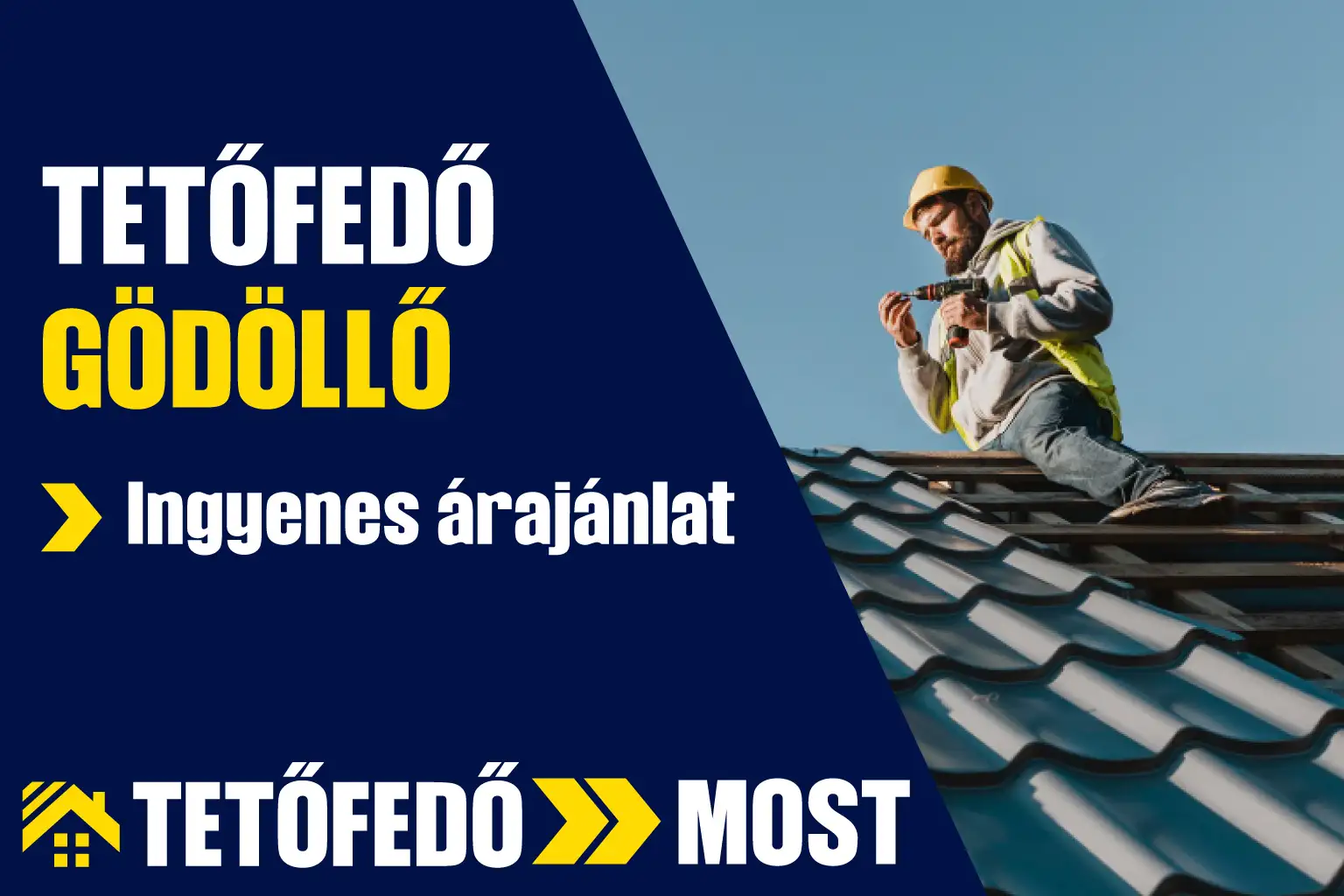 Tetőfedő Gödöllő területén.