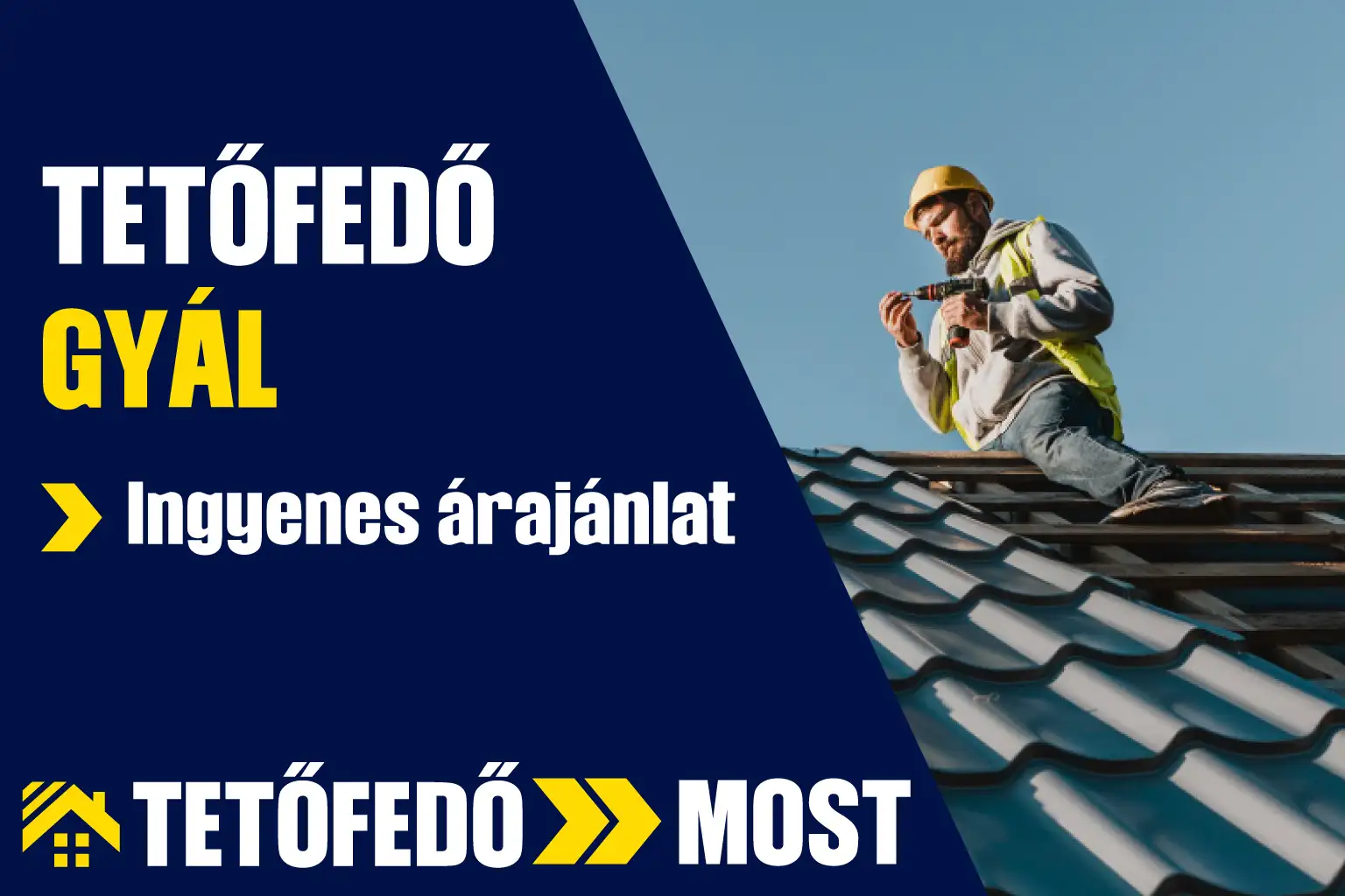 Tetőfedő Gyál területén. Tetőjavítás, tetőfelújítás, tetőcsere