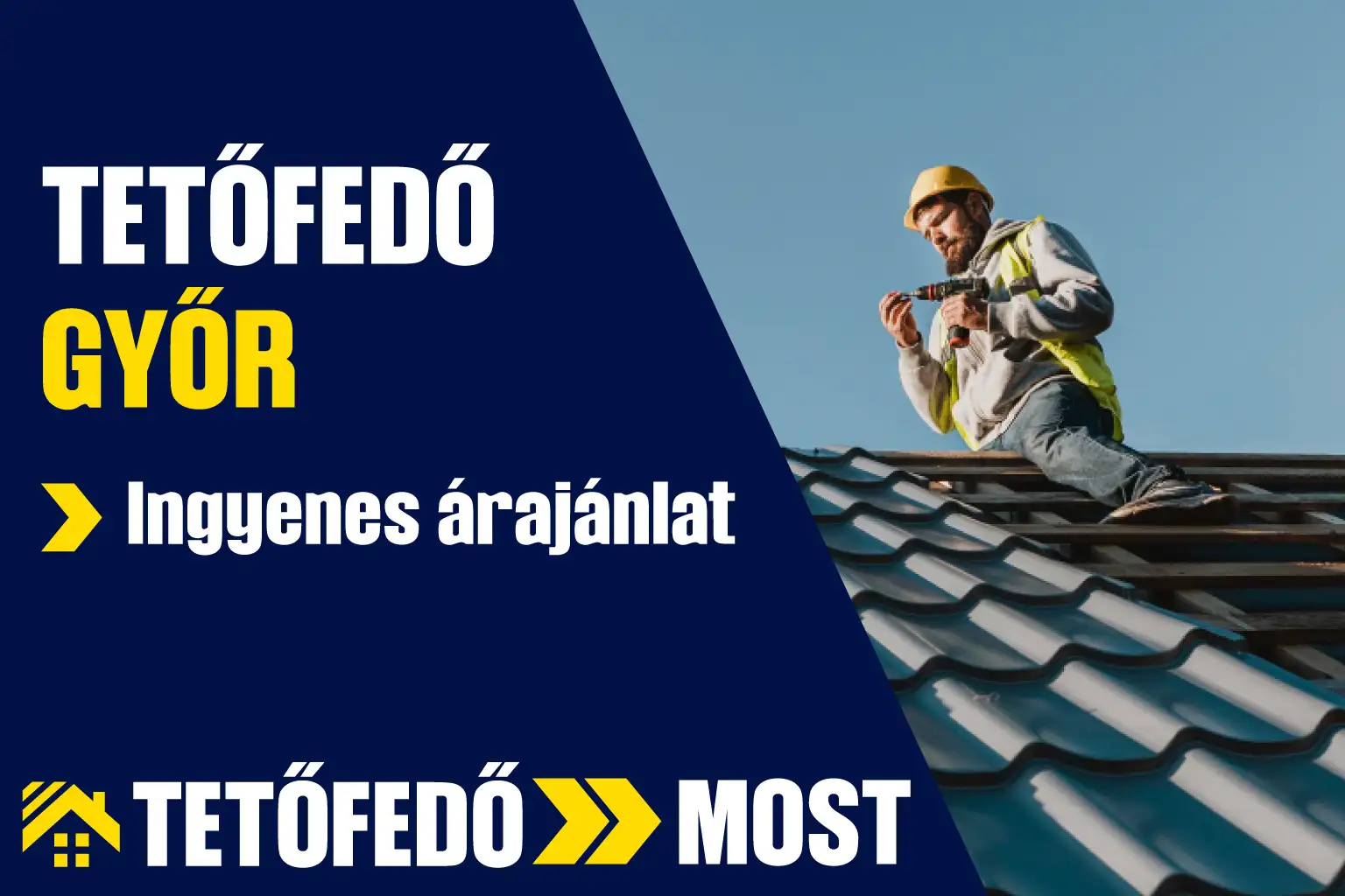 Tetőfedő Győr területén. Tetőjavítás, tetőfelújítás, tetőcsere