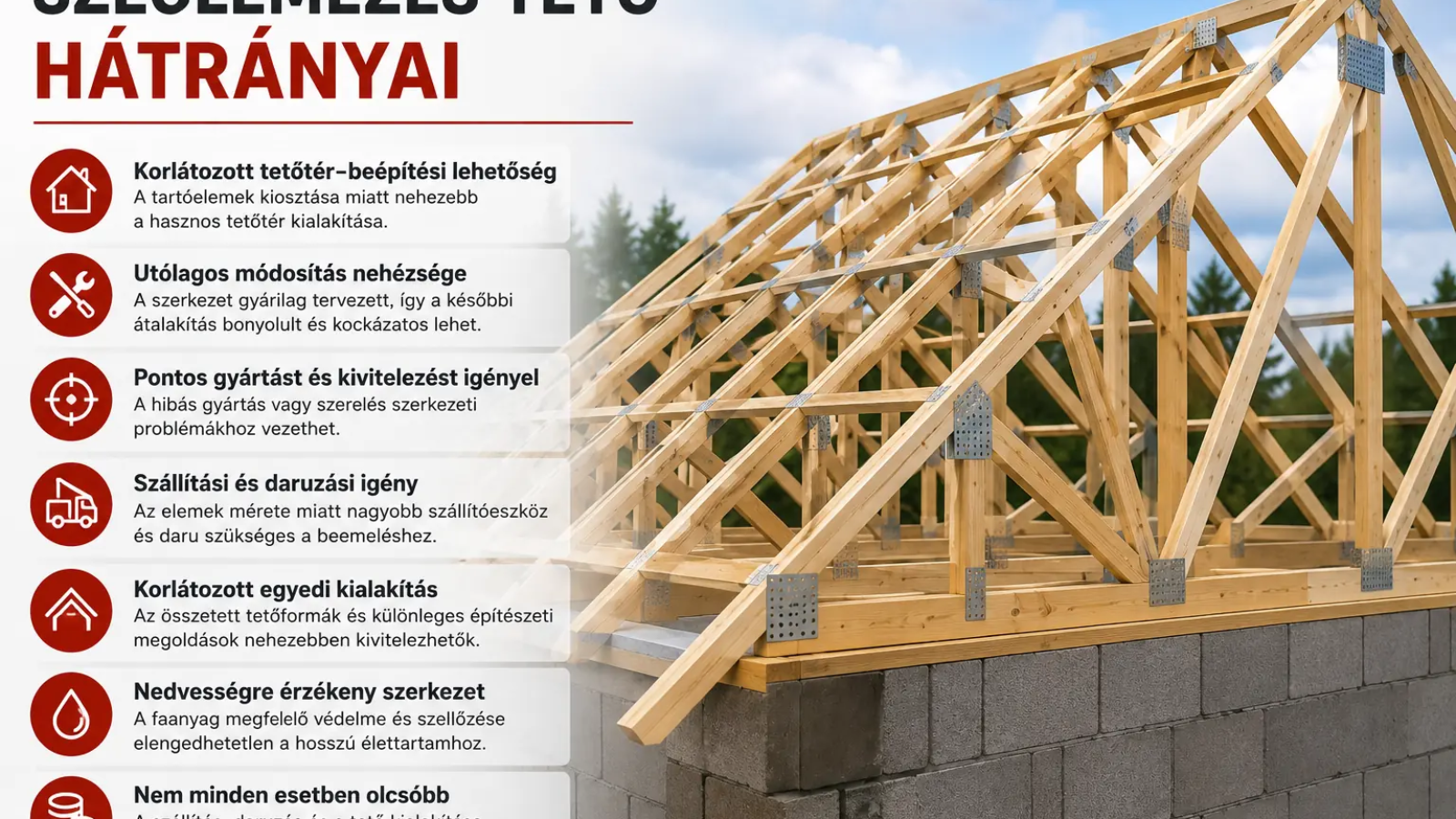 Szeglemezes tető hátrányai – Ezekre nagyon figyelj!